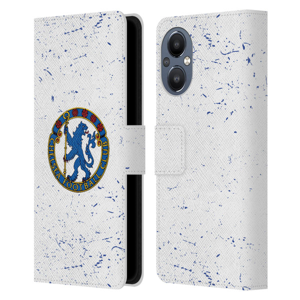 Chelsea Football Club Retro Kit and Stadium 1953 Crest Leather Book Wallet Case Cover For OnePlus Nord N20 5G