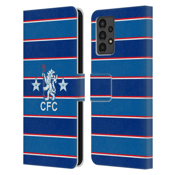 Chelsea Football Club Retro Kit and Stadium 1984 Home Leather Book Wallet Case Cover For Samsung Galaxy A13 (2022)