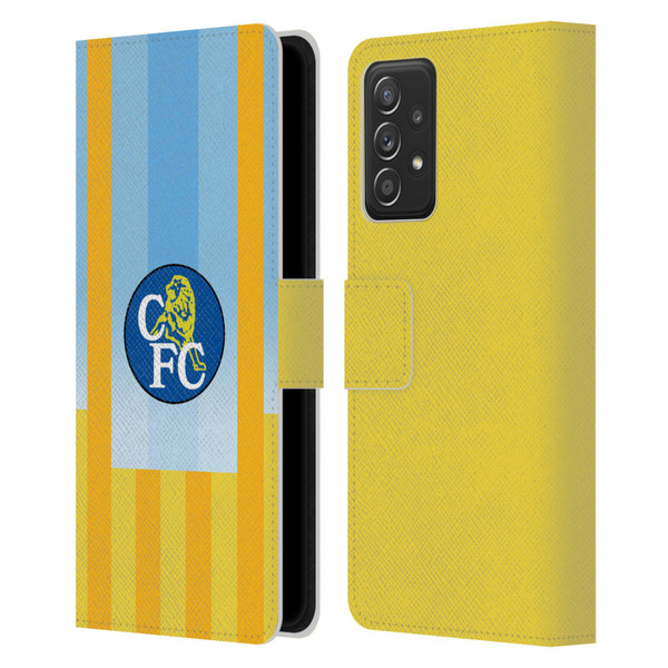 Chelsea Football Club Retro Kit and Stadium 1998 Away Leather Book Wallet Case Cover For Samsung Galaxy A52 / A52s / 5G (2021) Chelsea Football Club Retro Kit and Stadium 1998 Away Leather Book Wallet Case Cover For Samsung Galaxy A52 / A52s / 5G (2021)