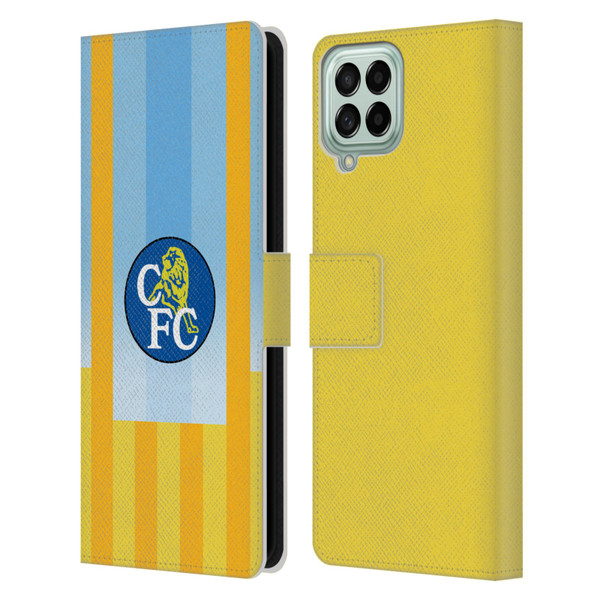 Chelsea Football Club Retro Kit and Stadium 1998 Away Leather Book Wallet Case Cover For Samsung Galaxy M33 (2022)