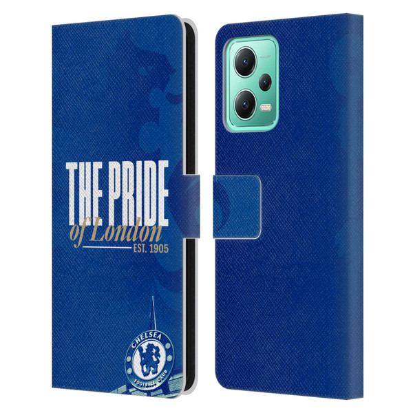 Chelsea Football Club Retro Kit and Stadium Pride Of London Leather Book Wallet Case Cover For Xiaomi Redmi Note 12 5G Chelsea Football Club Retro Kit and Stadium Pride Of London Leather Book Wallet Case Cover For Xiaomi Redmi Note 12 5G