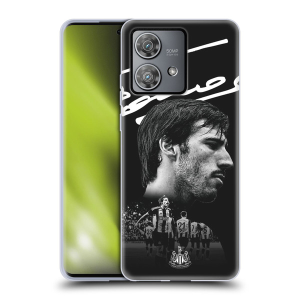 Newcastle United Football Club 2024/25 First Team Sandro Tonali Soft Gel Case for Motorola Edge 40 Neo 5G