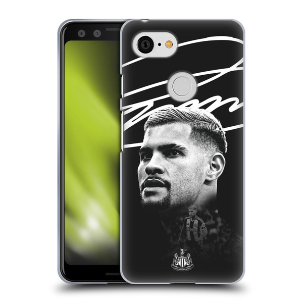 Newcastle United Football Club 2024/25 First Team Bruno Guimarães Soft Gel Case for Google Pixel 3