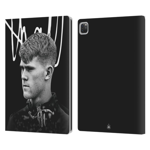 Newcastle United Football Club 2024/25 First Team Lewis Hall Leather Book Wallet Case Cover For Apple iPad Pro 12.9 2020/2021/2022