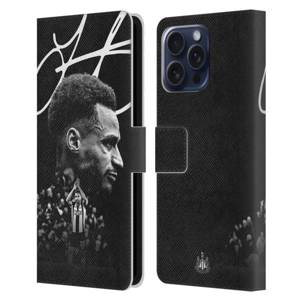 Newcastle United Football Club 2024/25 First Team Jacob Murphy Leather Book Wallet Case Cover For Apple iPhone 16 Pro Max
