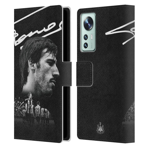 Newcastle United Football Club 2024/25 First Team Sandro Tonali Leather Book Wallet Case Cover For Xiaomi 12
