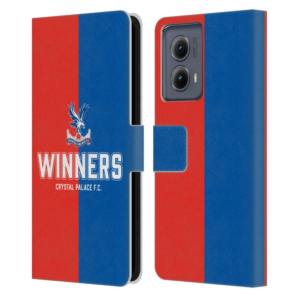 Crystal Palace FC 2025 Cup Final Winners Leather Book Wallet Case Cover For Motorola Edge (2024)