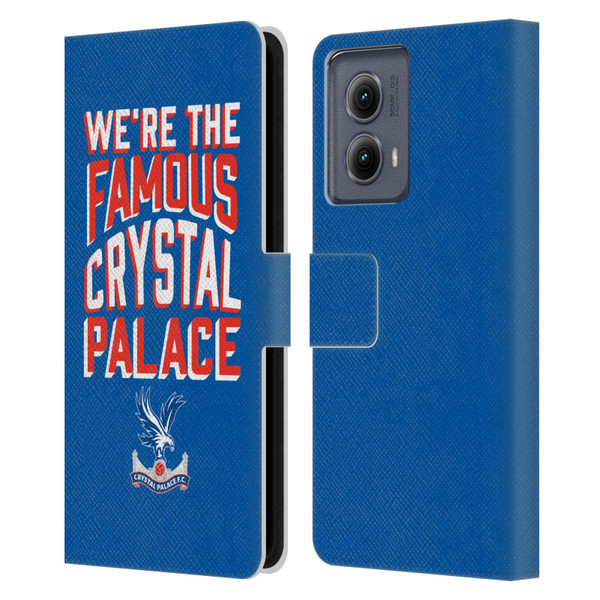 Crystal Palace FC 2025 Cup Final We're The Famous Leather Book Wallet Case Cover For Motorola Edge (2024)