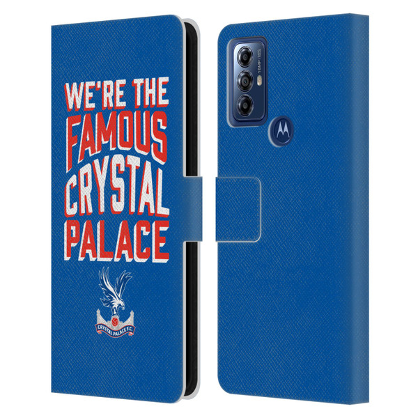 Crystal Palace FC 2025 Cup Final We're The Famous Leather Book Wallet Case Cover For Motorola Moto G Play (2023)