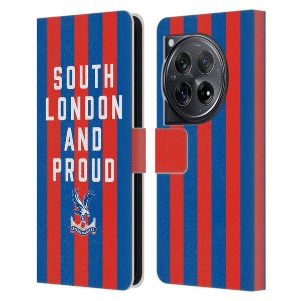 Crystal Palace FC 2025 Cup Final South London & Proud Leather Book Wallet Case Cover For OnePlus 12