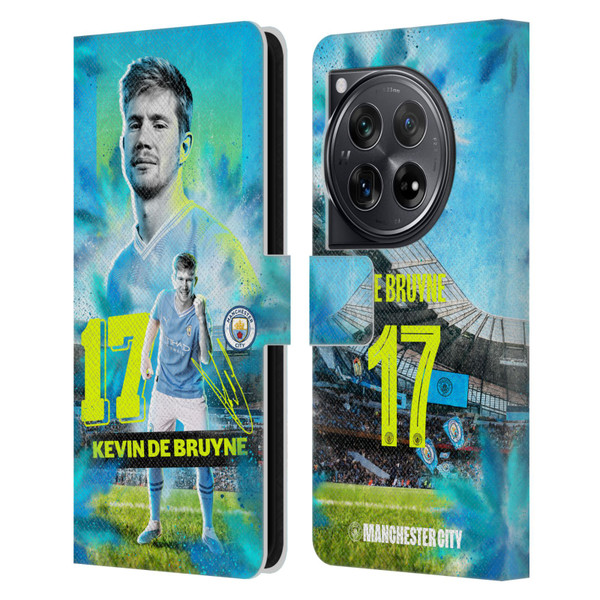 Manchester City Man City FC 2023/24 First Team Kevin De Bruyne Leather Book Wallet Case Cover For OnePlus 12