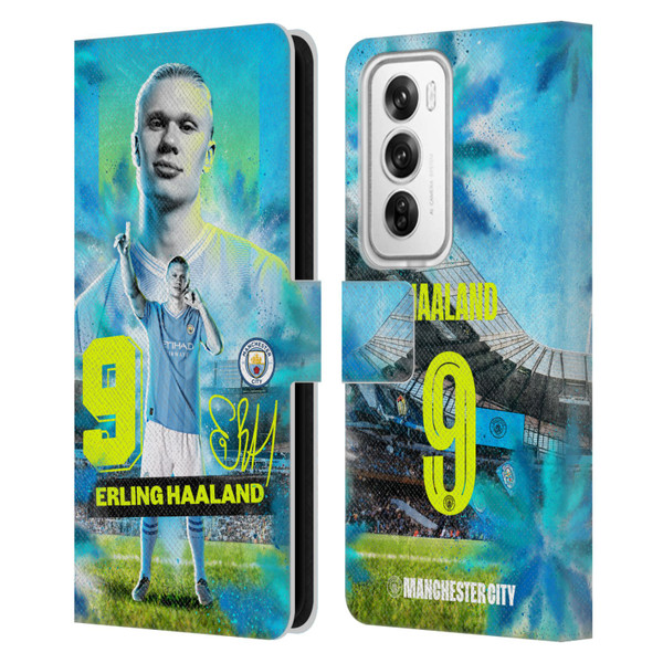 Manchester City Man City FC 2023/24 First Team Erling Haaland Leather Book Wallet Case Cover For OPPO Reno12 Pro 5G Manchester City Man City FC 2023/24 First Team Erling Haaland Leather Book Wallet Case Cover For OPPO Reno12 Pro 5G