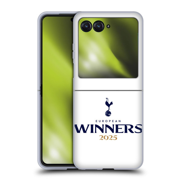 Tottenham Hotspur F.C. 2025 European Winners White Soft Gel Case for Motorola Razr 40 Ultra / Razr+ 2023 Tottenham Hotspur F.C. 2025 European Winners White Soft Gel Case for Motorola Razr 40 Ultra / Razr+ 2023
