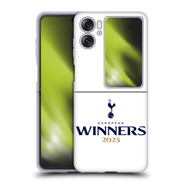 Tottenham Hotspur F.C. 2025 European Winners White Soft Gel Case for OPPO Find N2 Flip Tottenham Hotspur F.C. 2025 European Winners White Soft Gel Case for OPPO Find N2 Flip