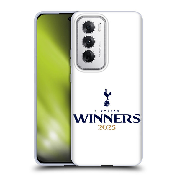 Tottenham Hotspur F.C. 2025 European Winners White Soft Gel Case for OPPO Reno12 5G Tottenham Hotspur F.C. 2025 European Winners White Soft Gel Case for OPPO Reno12 5G