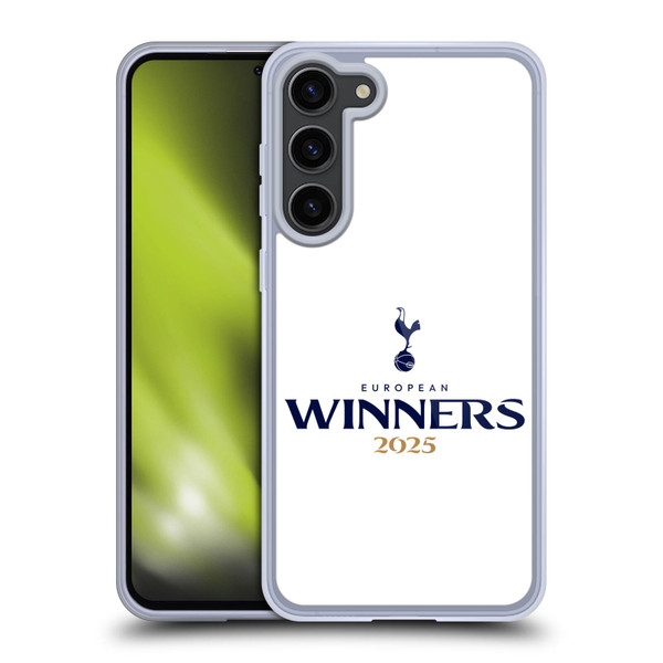Tottenham Hotspur F.C. 2025 European Winners White Soft Gel Case for Samsung Galaxy S23+ 5G