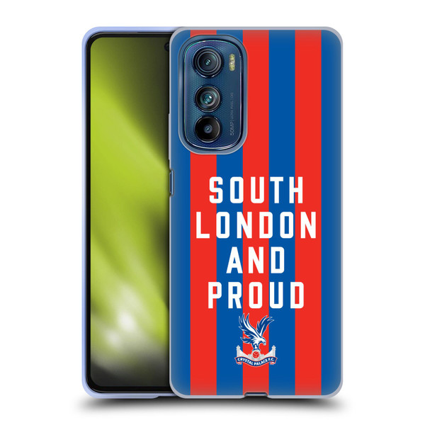 Crystal Palace FC 2025 Cup Final South London & Proud Soft Gel Case for Motorola Edge 30