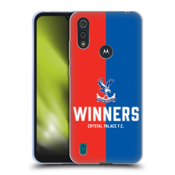 Crystal Palace FC 2025 Cup Final Winners Soft Gel Case for Motorola Moto E6s (2020)