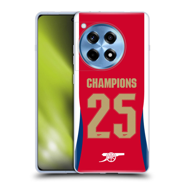 Arsenal FC 2025 Women's Champions Home Soft Gel Case for OPPO OnePlus Ace 3 5G Arsenal FC 2025 Women's Champions Home Soft Gel Case for OPPO OnePlus Ace 3 5G