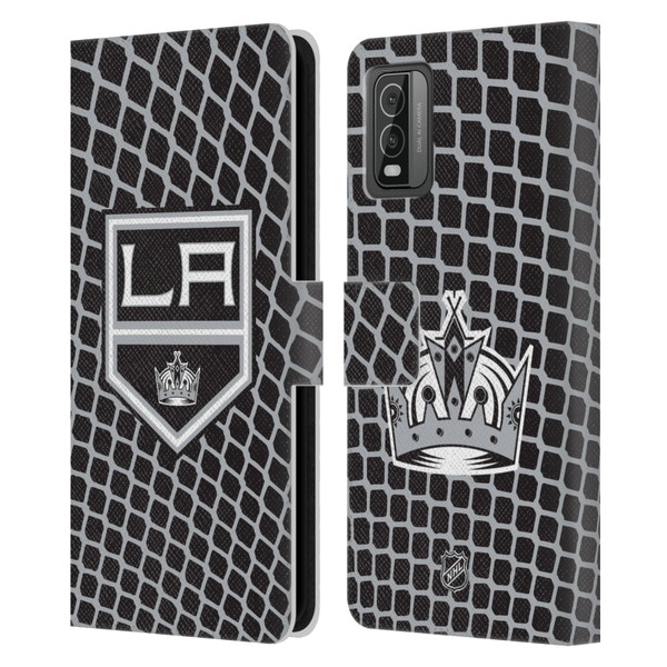 NHL Los Angeles Kings Net Pattern Leather Book Wallet Case Cover For Nokia C210