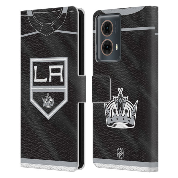 NHL Los Angeles Kings Jersey Leather Book Wallet Case Cover For Motorola Moto G85
