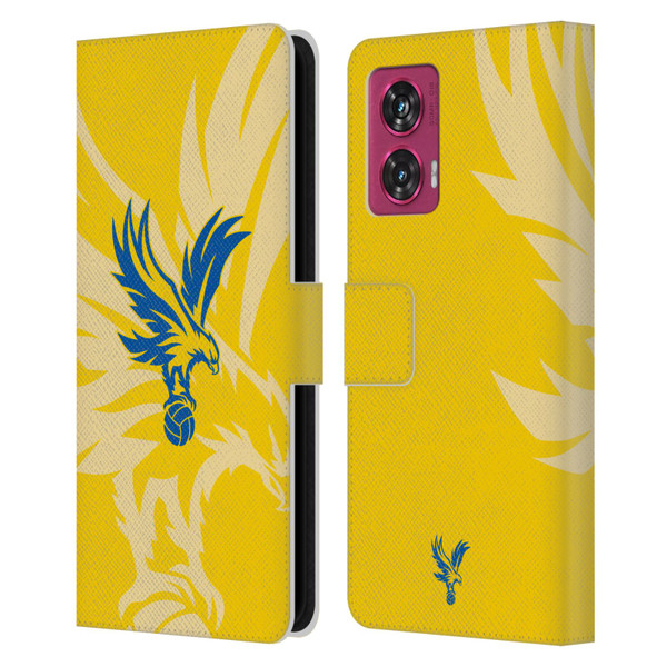 Crystal Palace FC 2024/25 Crest Kit Away Leather Book Wallet Case Cover For Motorola Edge 50 Fusion