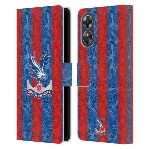 Crystal Palace FC 2024/25 Crest Kit Home Leather Book Wallet Case Cover For OPPO A17