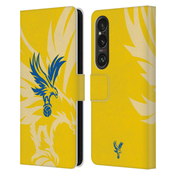 Crystal Palace FC 2024/25 Crest Kit Away Leather Book Wallet Case Cover For Sony Xperia 1 VI 5G