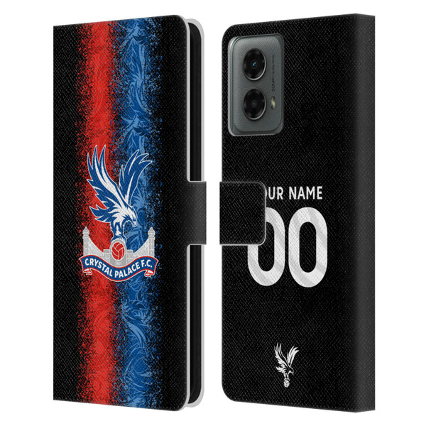 Custom Customised Personalised Crystal Palace Football Club 2024/25 Kit Third Leather Book Wallet Case Cover For Motorola Moto G (2024)