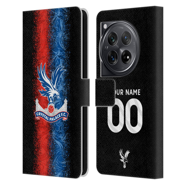 Custom Customised Personalised Crystal Palace Football Club 2024/25 Kit Third Leather Book Wallet Case Cover For OnePlus 12