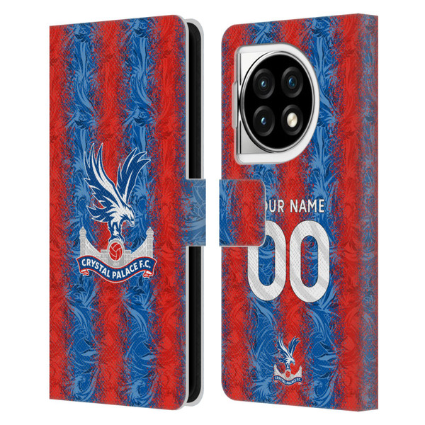 Custom Customised Personalised Crystal Palace Football Club 2024/25 Kit Home Leather Book Wallet Case Cover For OPPO OnePlus Ace 3 5G