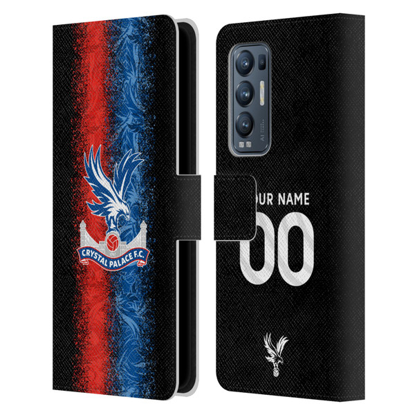 Custom Customised Personalised Crystal Palace Football Club 2024/25 Kit Third Leather Book Wallet Case Cover For OPPO Find X3 Neo / Reno5 Pro+ 5G Custom Customised Personalised Crystal Palace Football Club 2024/25 Kit Third Leather Book Wallet Case Cover For OPPO Find X3 Neo / Reno5 Pro+ 5G