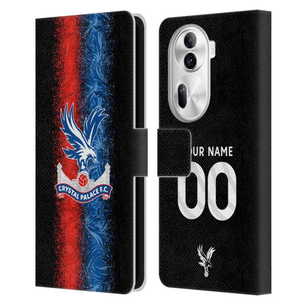 Custom Customised Personalised Crystal Palace Football Club 2024/25 Kit Third Leather Book Wallet Case Cover For OPPO Reno11