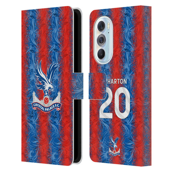 Crystal Palace FC 2024/25 Players Home Kit Adam Wharton Leather Book Wallet Case Cover For Motorola Edge X30