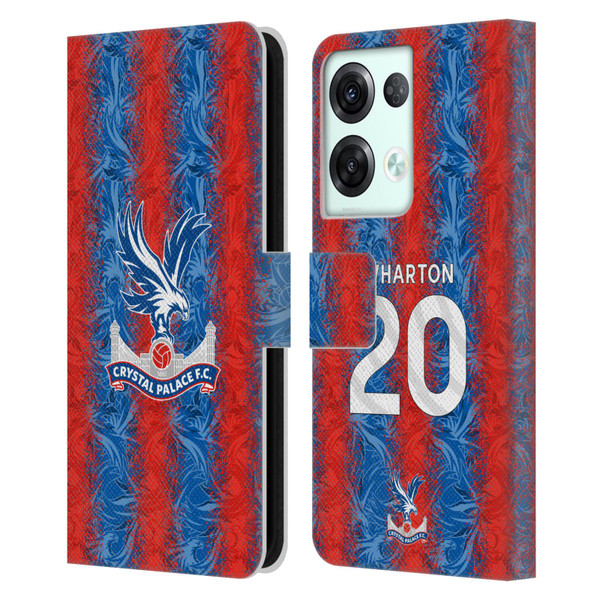 Crystal Palace FC 2024/25 Players Home Kit Adam Wharton Leather Book Wallet Case Cover For OPPO Reno8 Pro