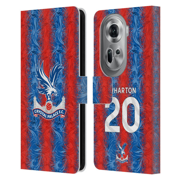 Crystal Palace FC 2024/25 Players Home Kit Adam Wharton Leather Book Wallet Case Cover For OPPO Reno11 Pro