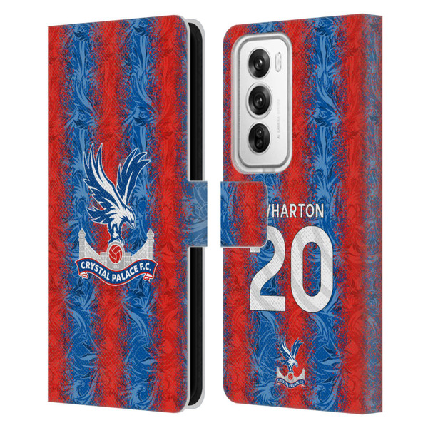 Crystal Palace FC 2024/25 Players Home Kit Adam Wharton Leather Book Wallet Case Cover For OPPO Reno12 Pro 5G