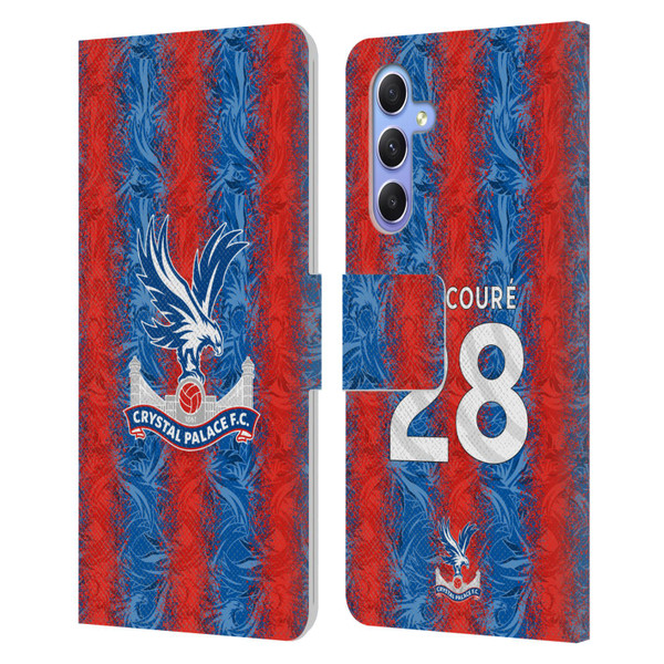 Crystal Palace FC 2024/25 Players Home Kit Cheick Doucouré Leather Book Wallet Case Cover For Samsung Galaxy A34 5G Crystal Palace FC 2024/25 Players Home Kit Cheick Doucouré Leather Book Wallet Case Cover For Samsung Galaxy A34 5G