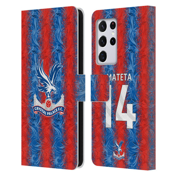 Crystal Palace FC 2024/25 Players Home Kit Jean-Philippe Mateta Leather Book Wallet Case Cover For Samsung Galaxy S21 Ultra 5G