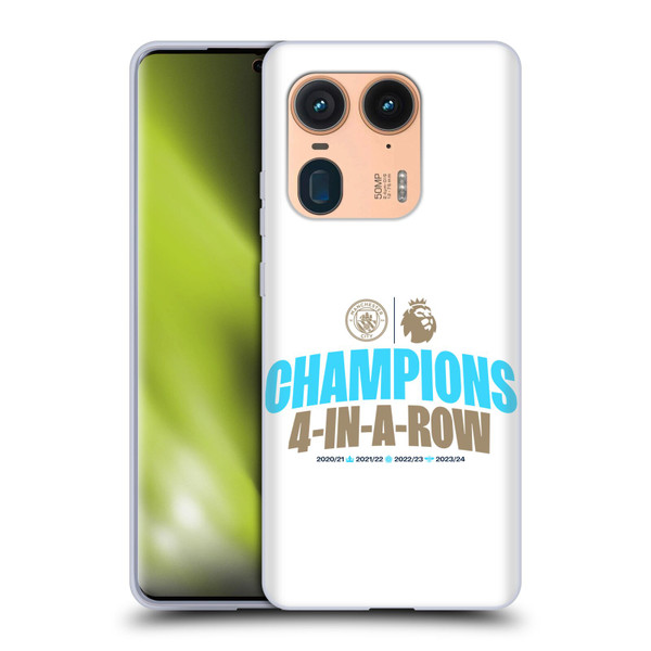 Manchester City Man City FC 2024 Premier League Champions 4 In A Row Light Soft Gel Case for Motorola Edge 50 Ultra/X50 Ultra Manchester City Man City FC 2024 Premier League Champions 4 In A Row Light Soft Gel Case for Motorola Edge 50 Ultra/X50 Ultra