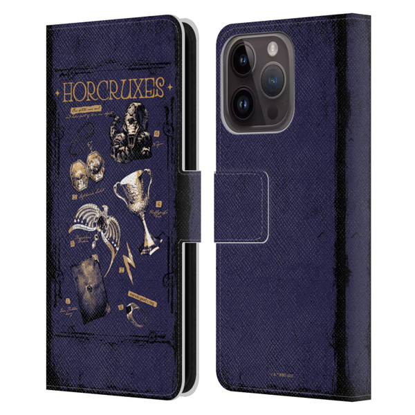 Harry Potter Dementors Kiss Horcruxes Leather Book Wallet Case Cover For Apple iPhone 15 Pro