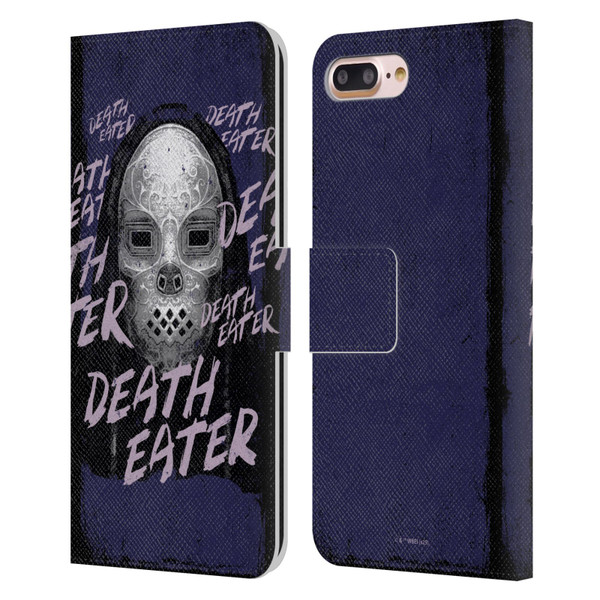 Harry Potter Dementors Kiss Death Eater Leather Book Wallet Case Cover For Apple iPhone 7 Plus / iPhone 8 Plus