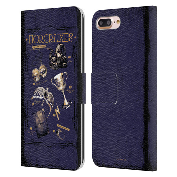 Harry Potter Dementors Kiss Horcruxes Leather Book Wallet Case Cover For Apple iPhone 7 Plus / iPhone 8 Plus