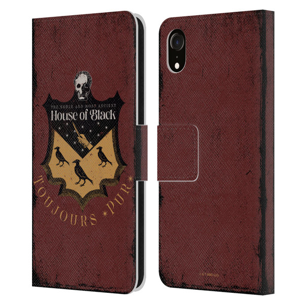 Harry Potter Dementors Kiss House Of Black Leather Book Wallet Case Cover For Apple iPhone XR