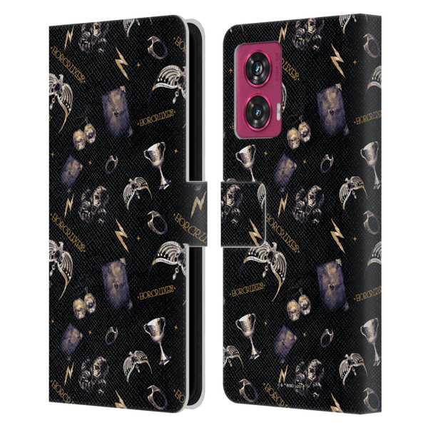 Harry Potter Dementors Kiss Horcruxes Pattern Leather Book Wallet Case Cover For Motorola Edge 50 Fusion