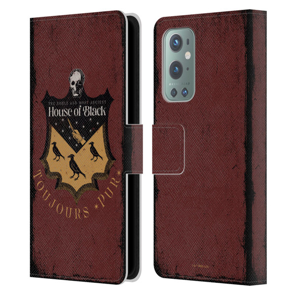 Harry Potter Dementors Kiss House Of Black Leather Book Wallet Case Cover For OnePlus 9