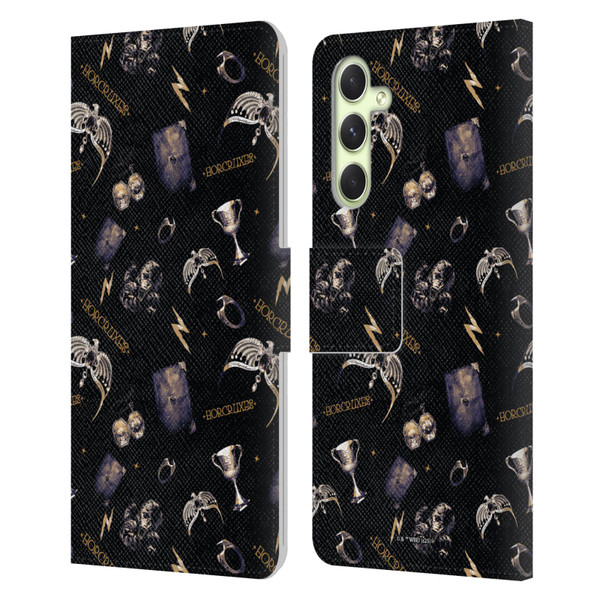 Harry Potter Dementors Kiss Horcruxes Pattern Leather Book Wallet Case Cover For Samsung Galaxy A54 5G