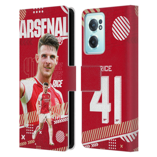 Arsenal FC 2023/24 First Team Declan Rice Leather Book Wallet Case Cover For OnePlus Nord CE 2 5G