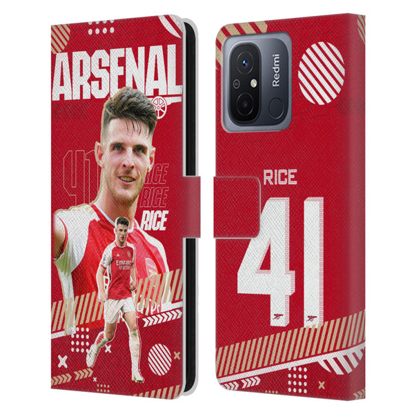 Arsenal FC 2023/24 First Team Declan Rice Leather Book Wallet Case Cover For Xiaomi Redmi 12C