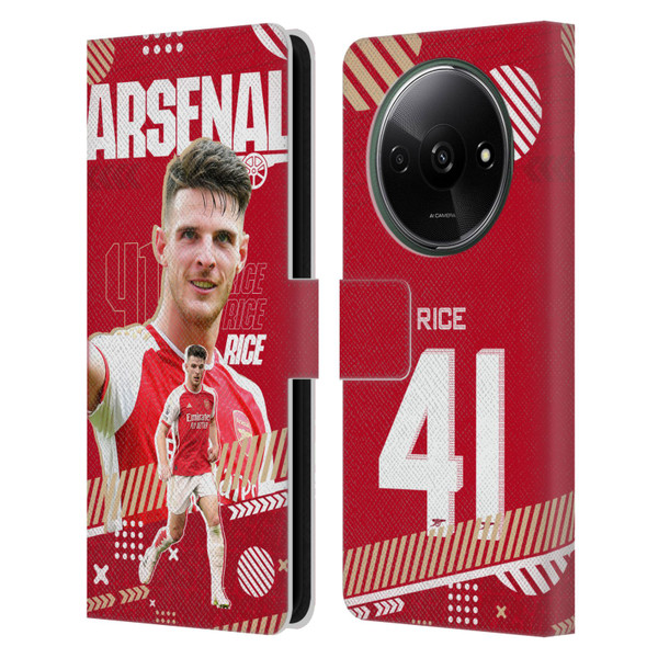 Arsenal FC 2023/24 First Team Declan Rice Leather Book Wallet Case Cover For Xiaomi Redmi A3 Arsenal FC 2023/24 First Team Declan Rice Leather Book Wallet Case Cover For Xiaomi Redmi A3